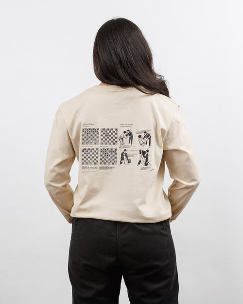 Polera Ajedrez Manga Larga