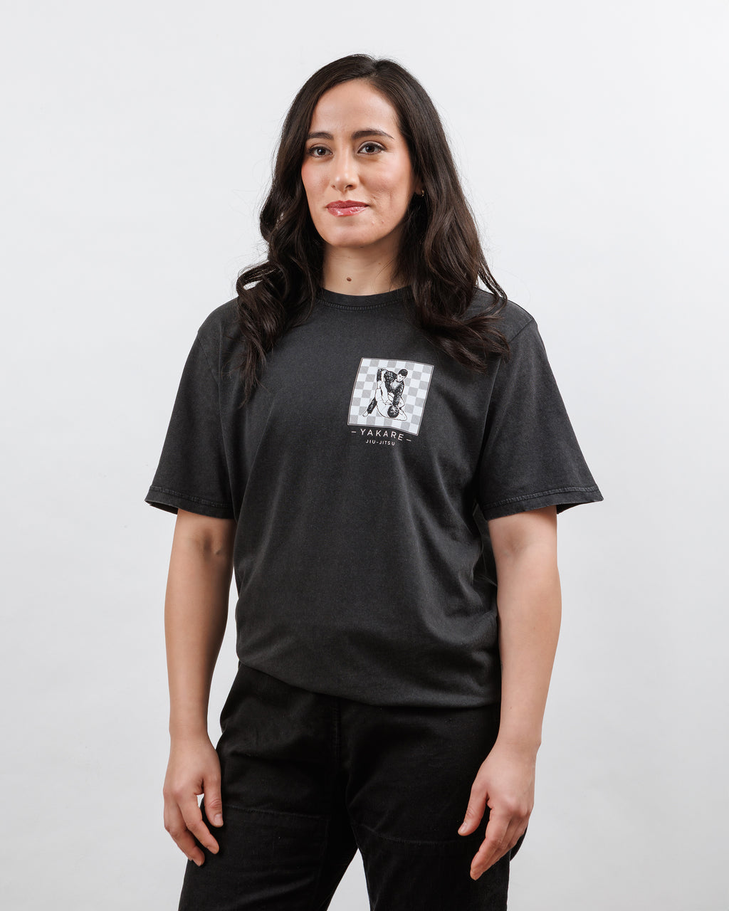 Polera Ajedrez Manga Corta