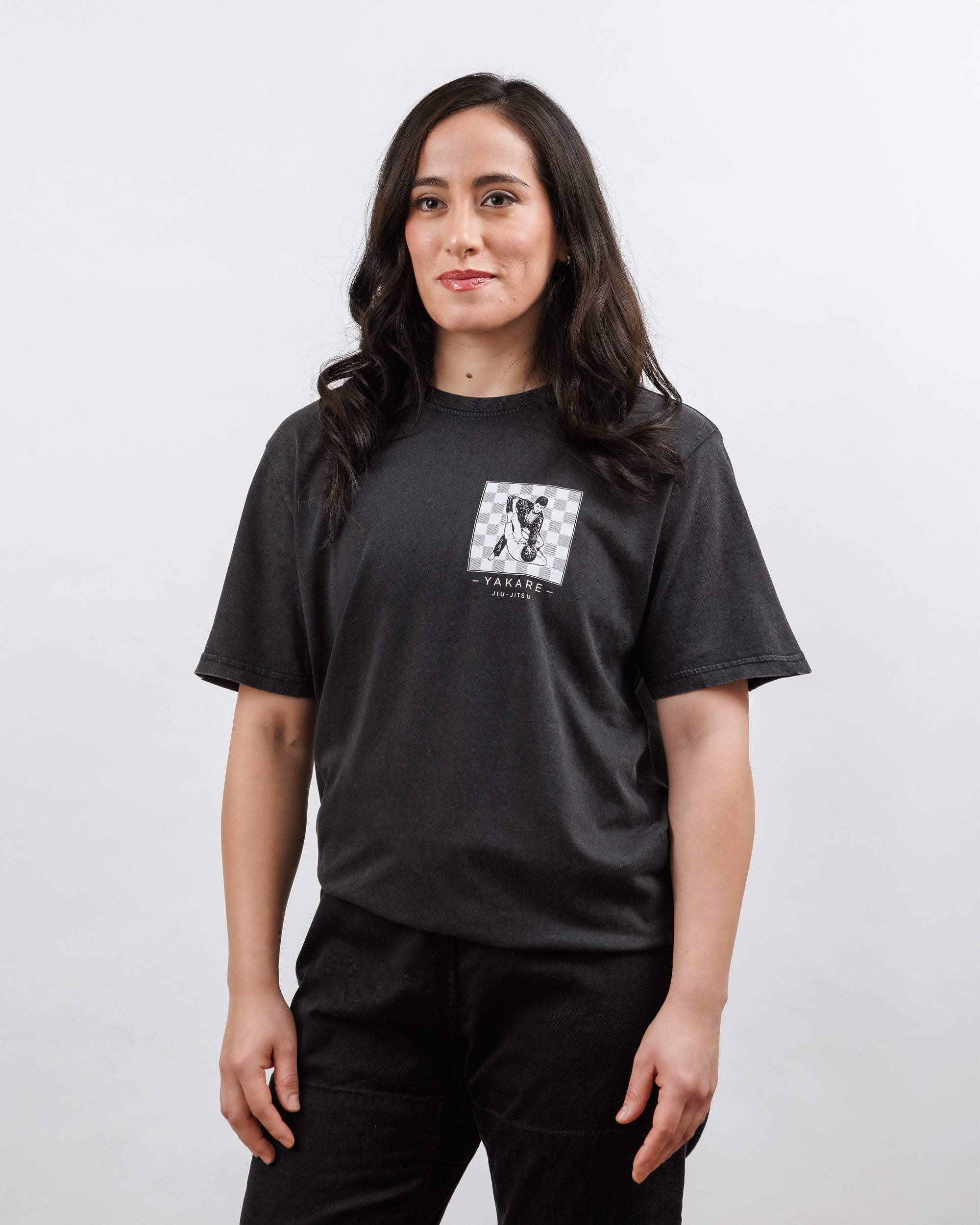 Polera Ajedrez Manga Corta